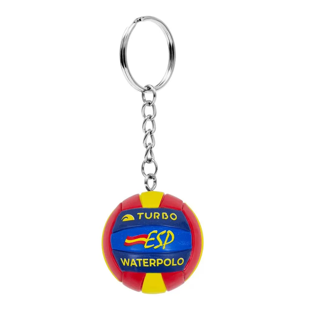 ESP Spain Water Polo Ball Keychain | 3D Mini Ball | Red, Yellow & Blue