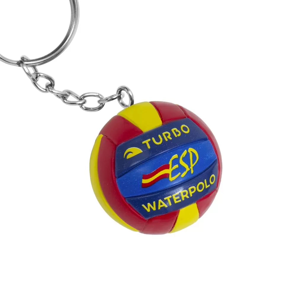 ESP Spain Water Polo Ball Keychain | 3D Mini Ball | Red, Yellow & Blue