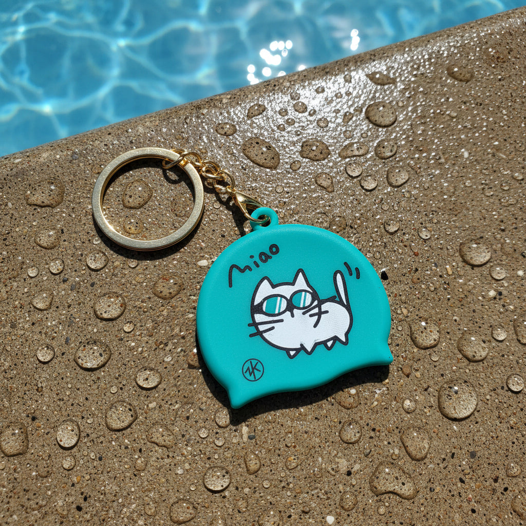 Miniature Swim Cap Keychains | ZOKE Collectibles
