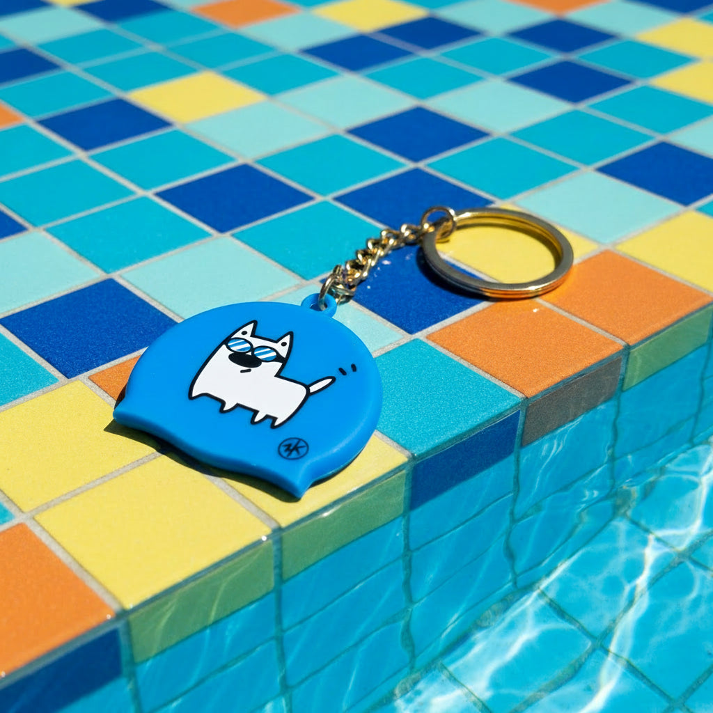 Miniature Swim Cap Keychains | ZOKE Collectibles