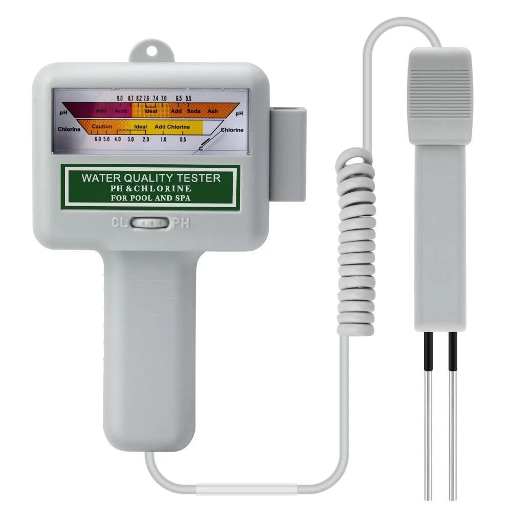 Water Quality Tester for Pool & Spa | 2-in-1 PH Chlorine Meter