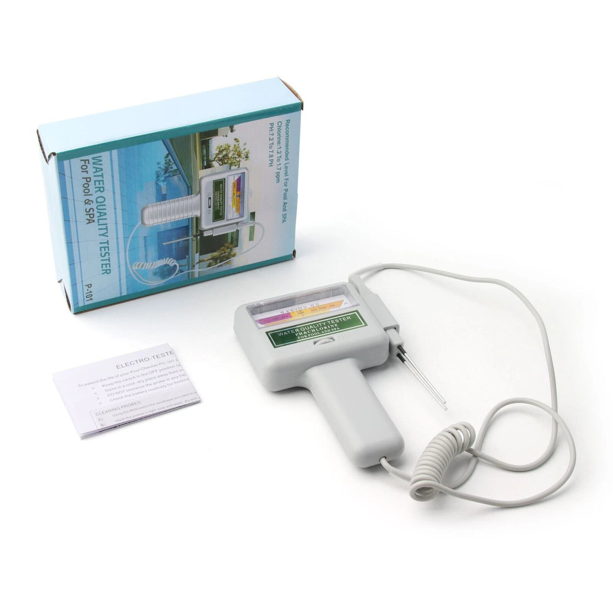Water Quality Tester for Pool & Spa | 2-in-1 PH Chlorine Meter