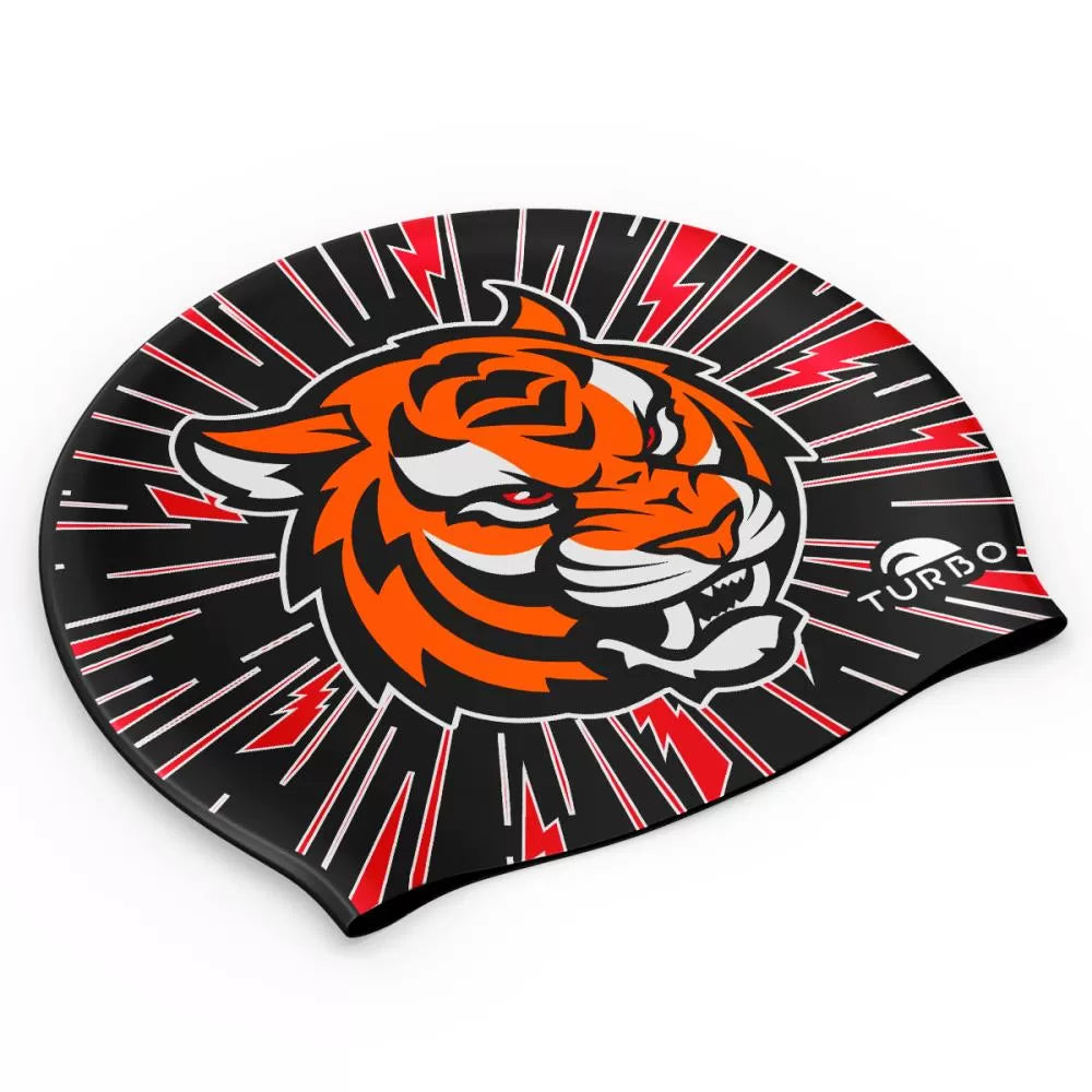 Tiger Roar | Silicone Swim Cap