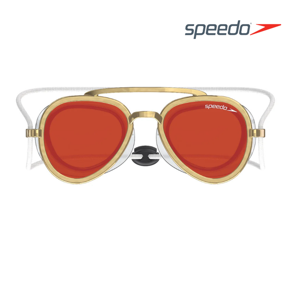 Speedo Sunny G Mariner Mirrored Gold Bronze Crimson colourway