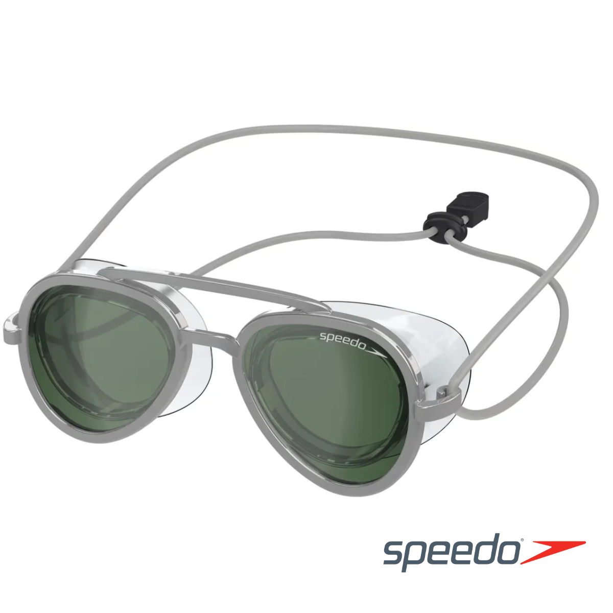 Speedo Sunny G Mariner Mirrored Silver Emerald — angle view