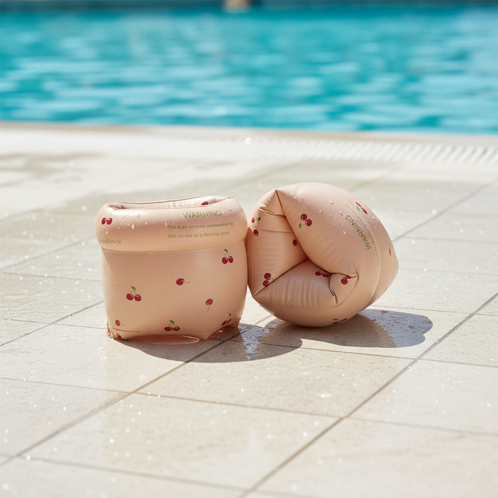 Retro Vibe Swim Armbands | Dual-Airbag Pool Floaties
