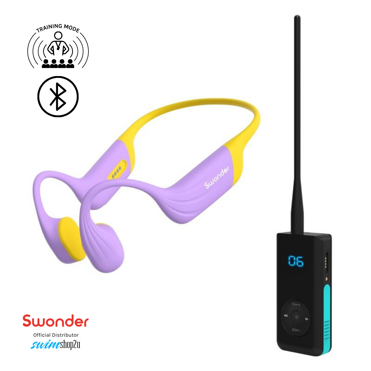 EKO AQUA | Swim Coach Communicator with Bone Conduction Headphones
