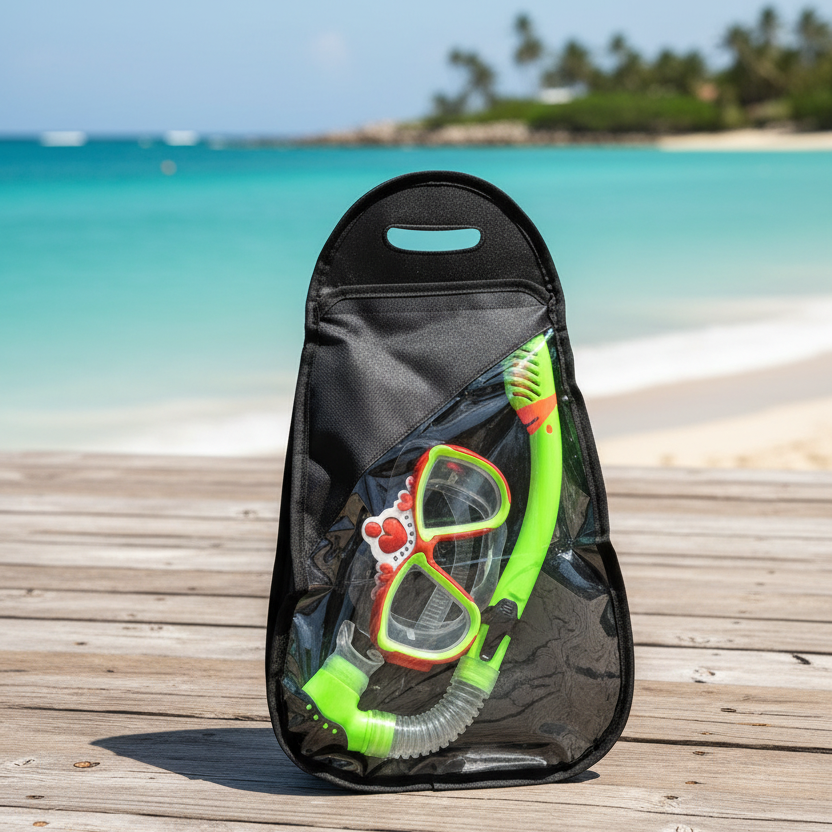 Kids Snorkelling Mask & Snorkel Set | Silicone, Tempered Glass & Dry-Top Snorkel