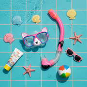 Kids Snorkelling Mask & Snorkel Set | Silicone, Tempered Glass & Dry-Top Snorkel