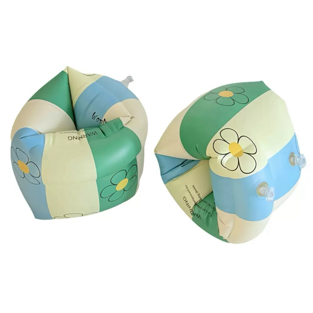 Vintage Flower Armbands | Dual-Airbag Pool Floaties