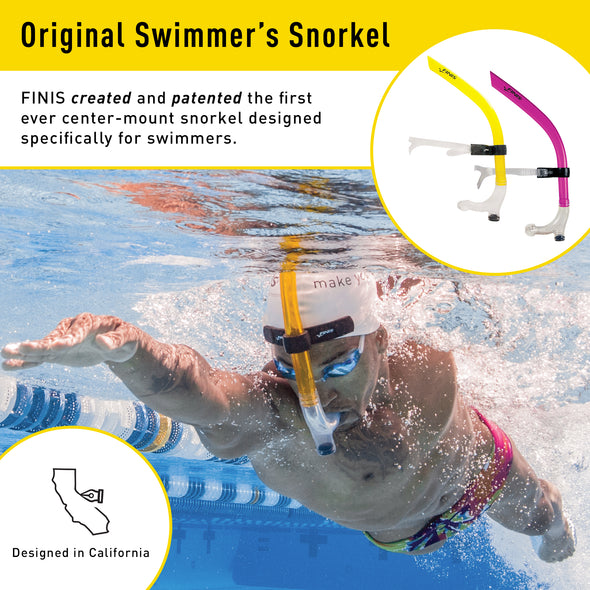 Original Swimmer's Snorkel | First ever center-mount snorkel