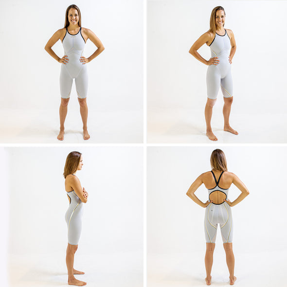 Rival 2.0 Open Back Kneeskin | Elite Technical Racing Suit (Olivia Smoliga-White)