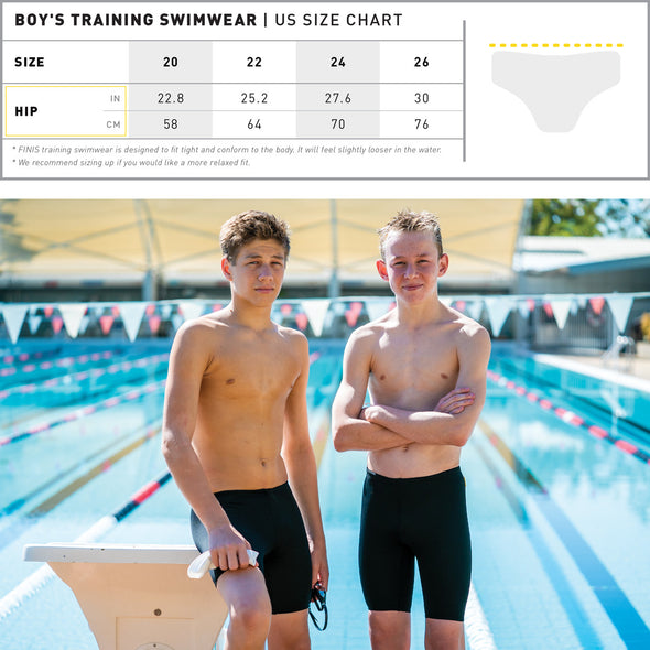 Youth Black Brief | Durable Training and Competition Swimwear