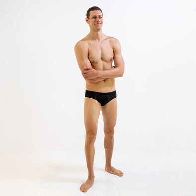 BLACK BRIEF | DURABLE TRAINING AND COMPETITION SWIMWEAR