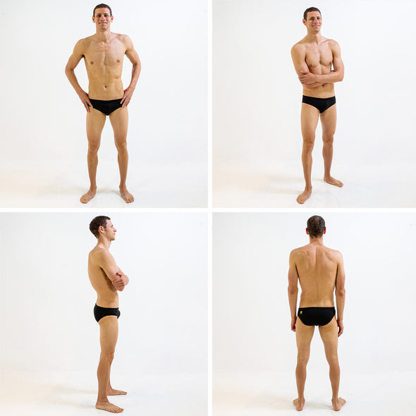 BLACK BRIEF | DURABLE TRAINING AND COMPETITION SWIMWEAR