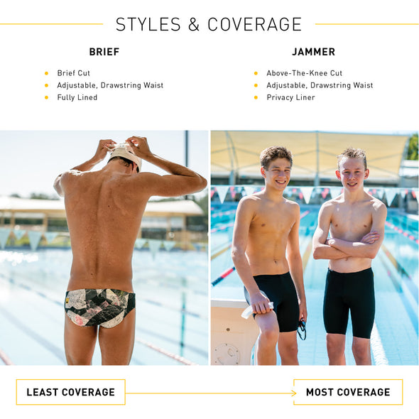 Rotto Granite Brief | Durable Training and Competition Swimwear