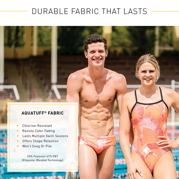 Maze Green Brief | Durable Training and Competition Swimwear