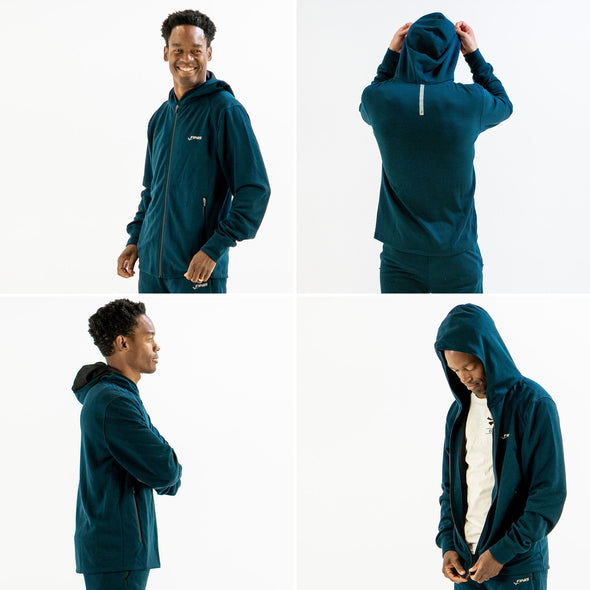 Tech Jacket Mens | Full-Zip Hoodie (Navy)