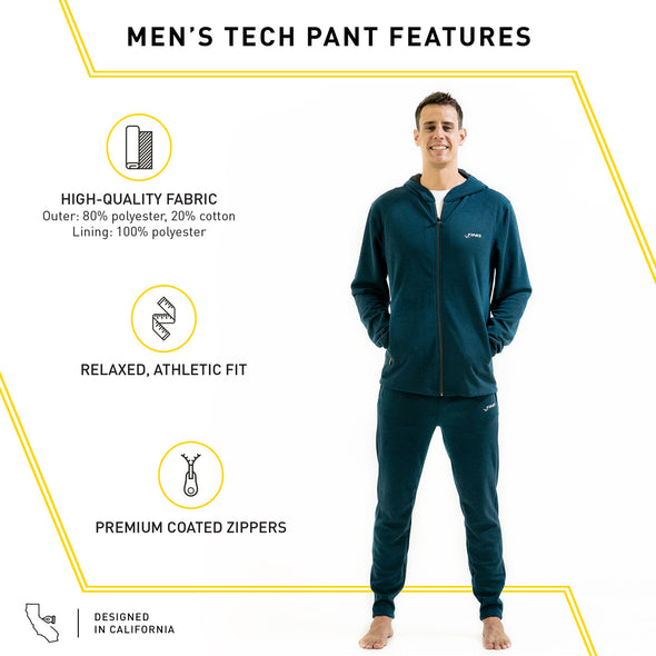 Tech Pant Mens | Jogger-Style Pants (Black)