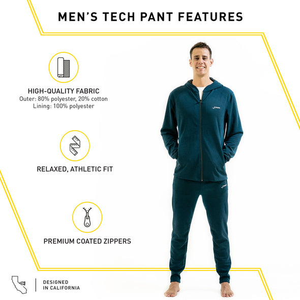 Tech Pant Mens | Jogger-Style Pants (Navy)