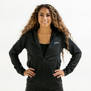 Tech Jacket Womens | Full-Zip Hoodie (Black)