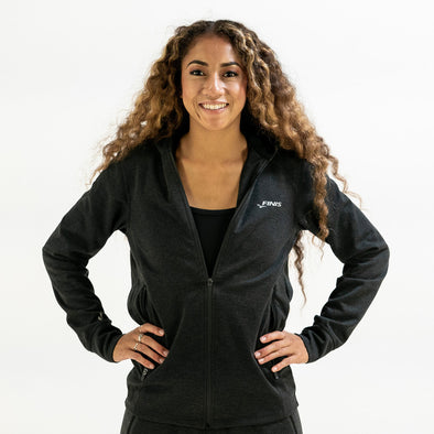 Tech Jacket Womens | Full-Zip Hoodie (Black)