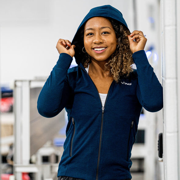 Tech Jacket Womens | Full-Zip Hoodie (Navy)