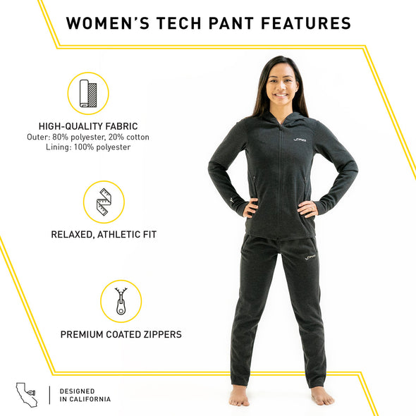 Tech Pant Womens | Jogger-Style Pants (Navy)
