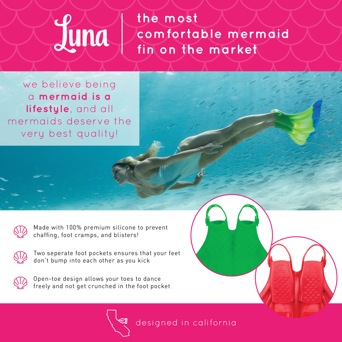 Luna Fin | Mermaid Monofin