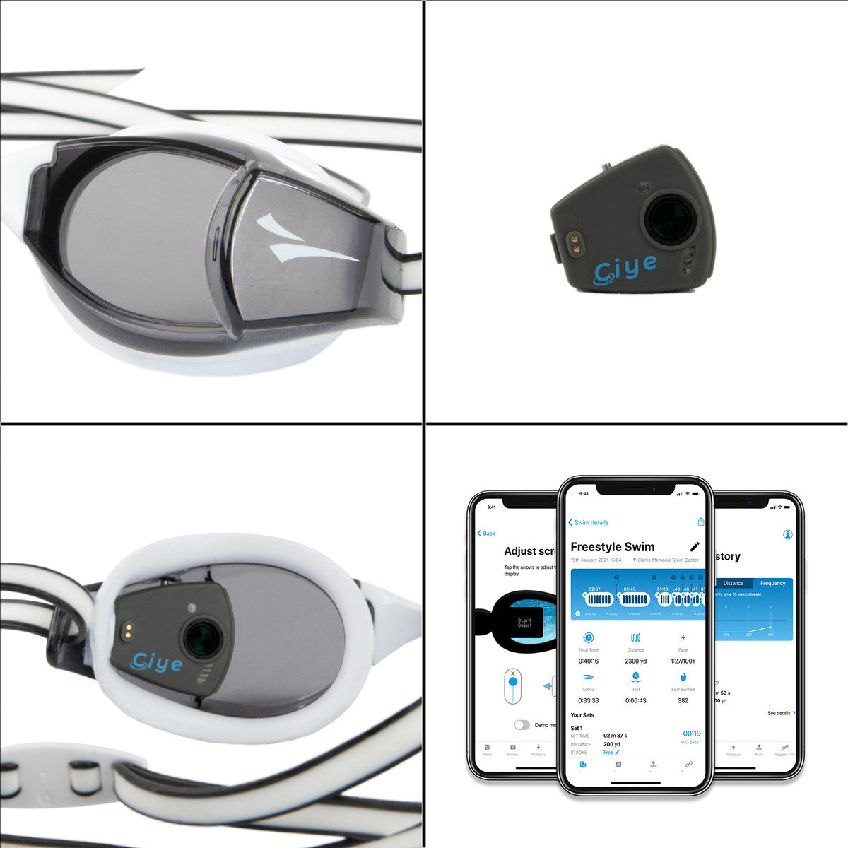 Smart Goggle Start Kit  | Smart Goggle with Digital In-Goggle Display and Fitness Tracking