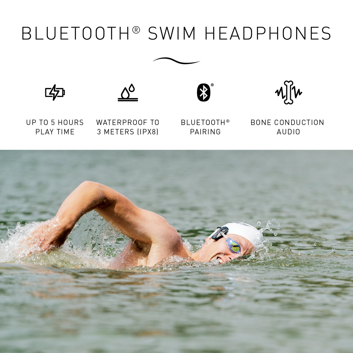 Amnis Stream Headphones | Swim Bluetooth® Headphones