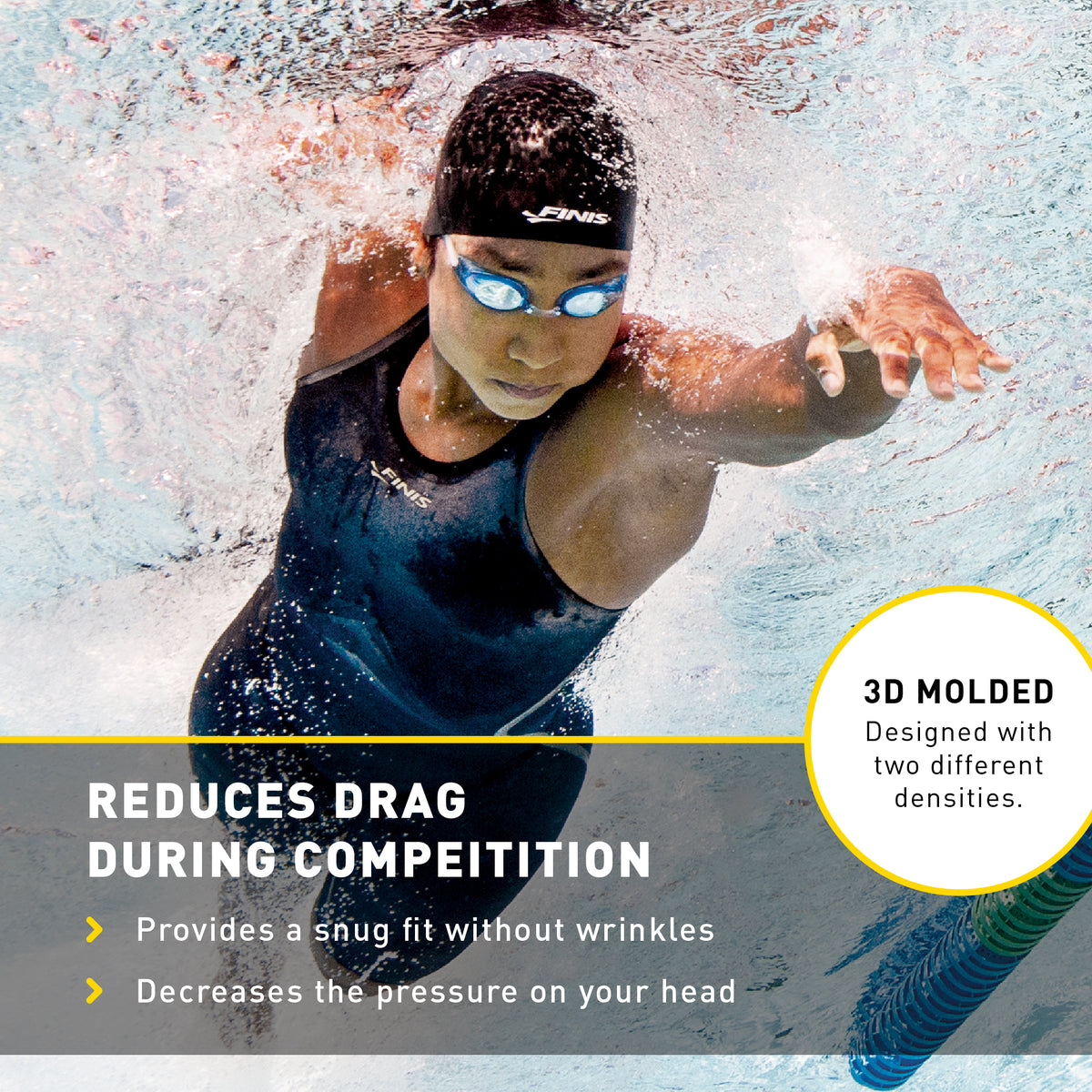 3D Dome Cap | Competitive Dome Swim Cap