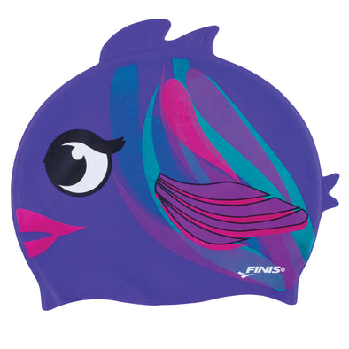 Plum Fish | Animal-Shaped Silicone Swim Cap