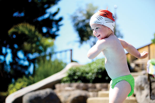 Swim Diaper: Solid Reusable Swim Diaper – - Main Image