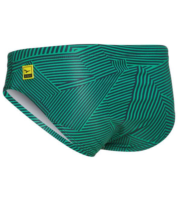 Maze Green Brief | Durable Training and Competition Swimwear