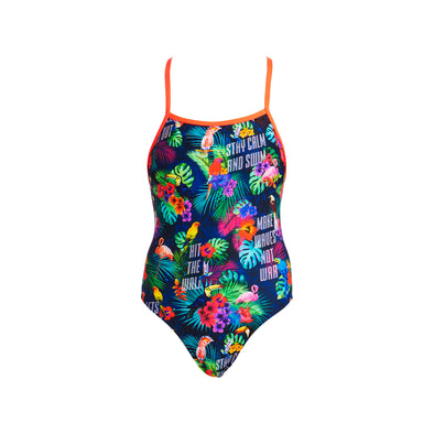 Tropic Tag | Girls Diamond Back One Piece