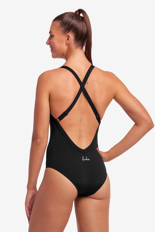 Still Black | Ladies Sky Hi One Piece