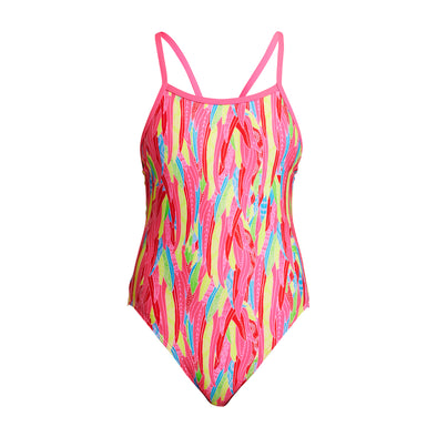 Feather Flock | Girls Single Strap One Piece
