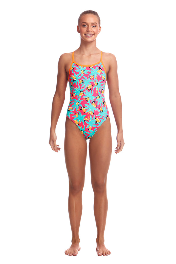 Toucan Tango |  Girls Eco Single Strap One Piece