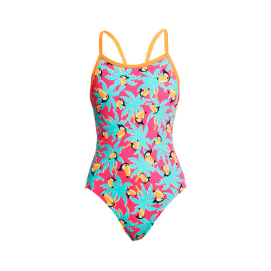 Toucan Tango |  Girls Eco Single Strap One Piece