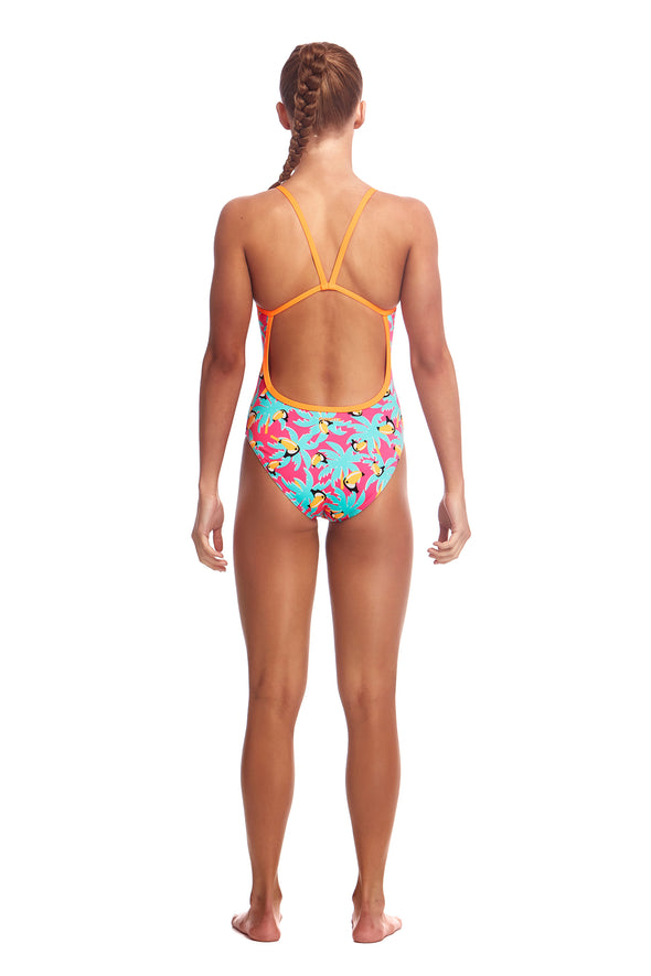 Toucan Tango |  Girls Eco Single Strap One Piece