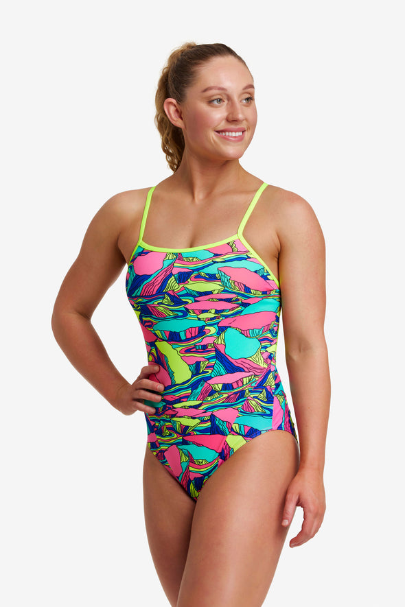 Bright Bergs | Ladies Single Strap One Piece