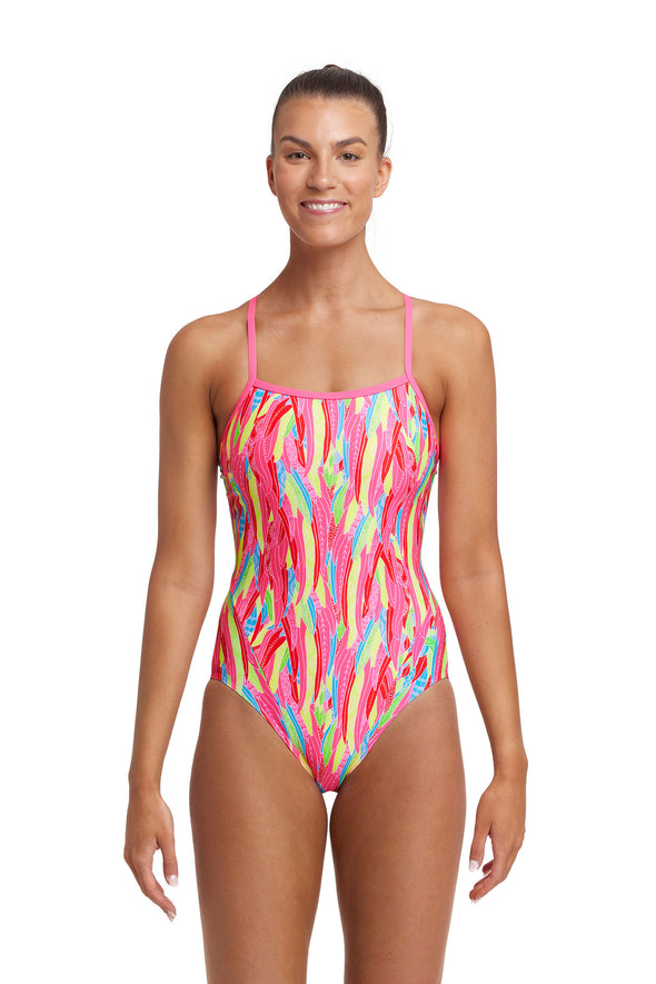 Feather Flock | Ladies Single Strap One Piece