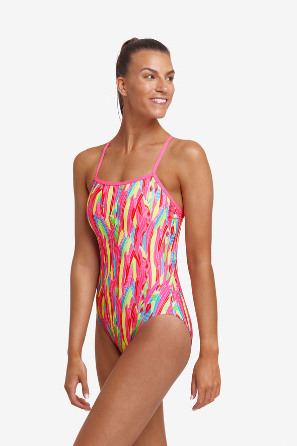 Feather Flock | Ladies Single Strap One Piece