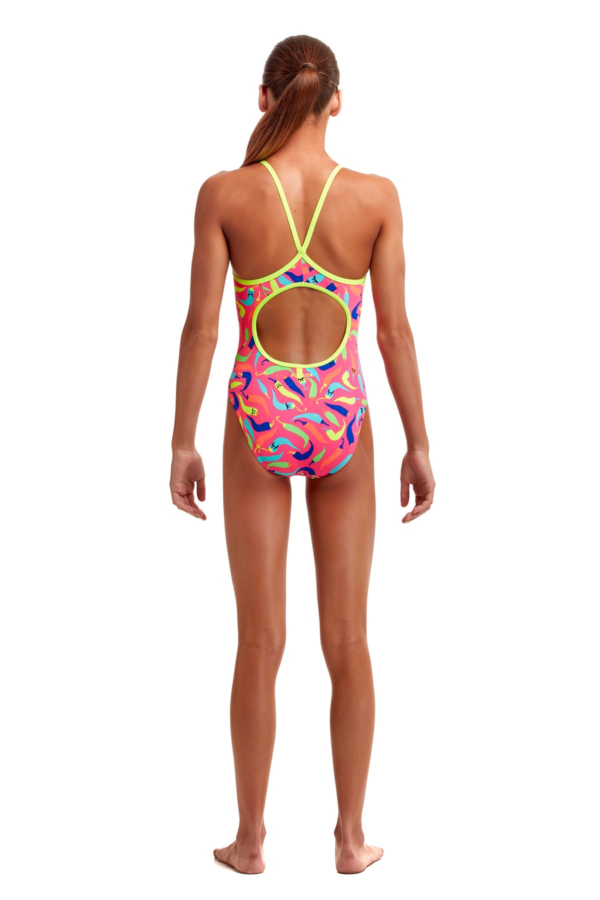 So Hot | Girls Eco Diamond Back One Piece
