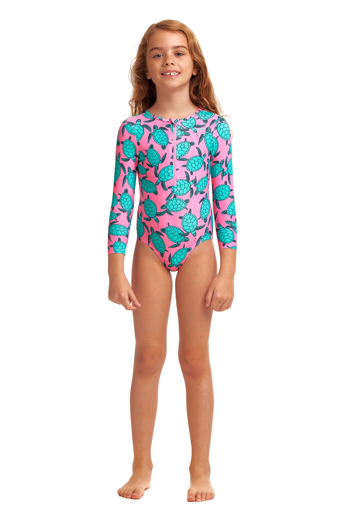 Paddling Pink | Toddler Girls Sun Cover One Piece