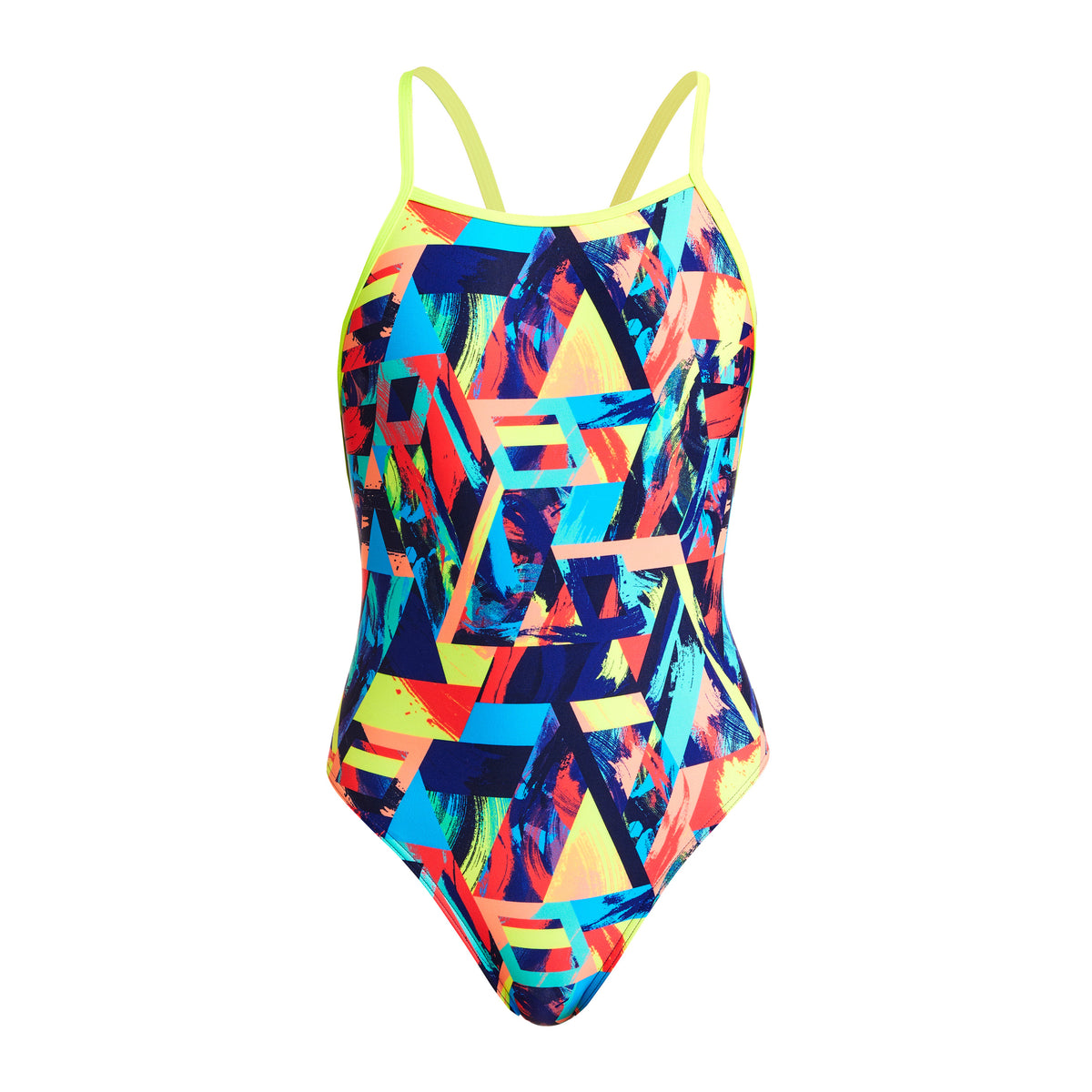 Blocked Bars | Girls Diamond Back One Piece