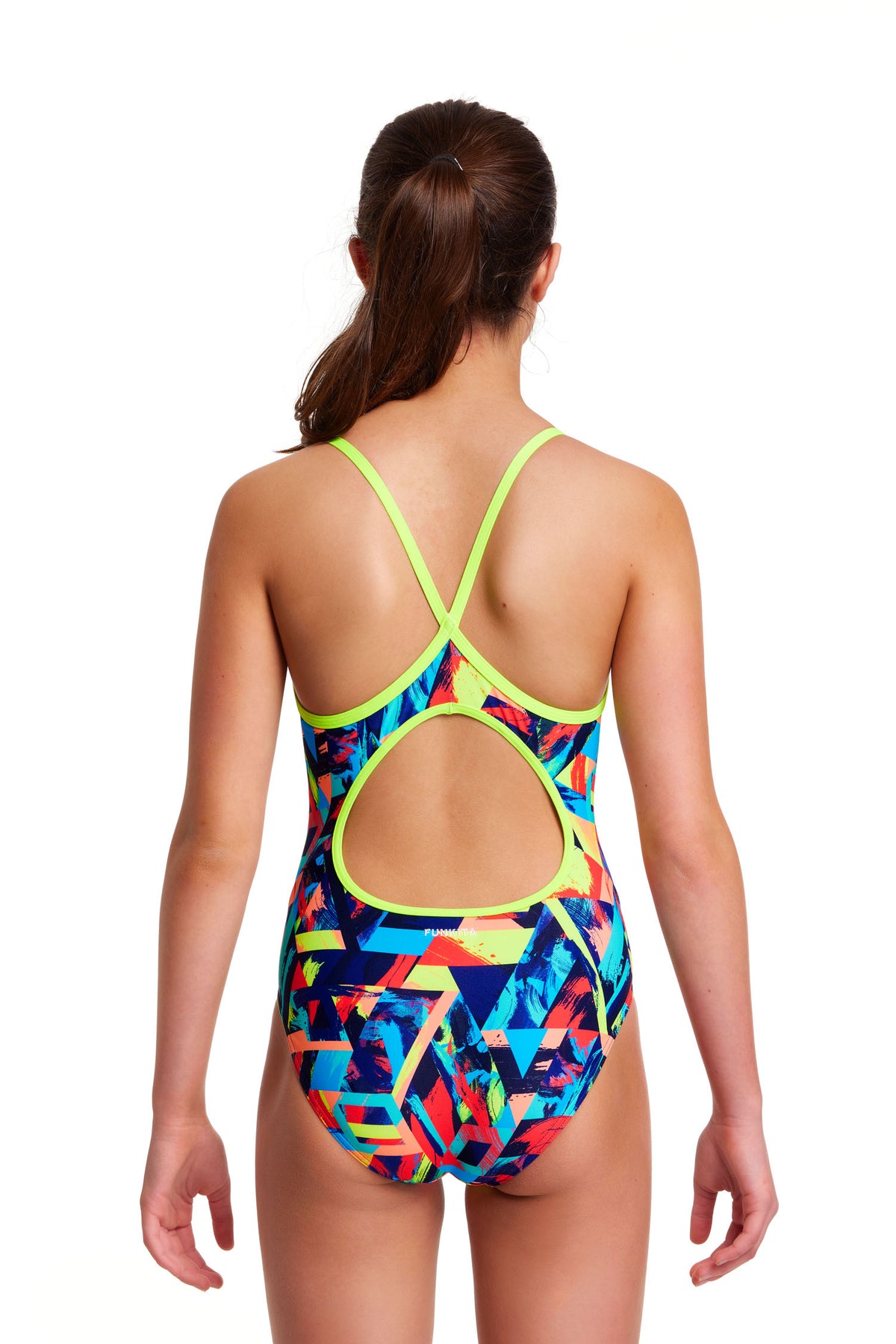 Blocked Bars | Girls Diamond Back One Piece