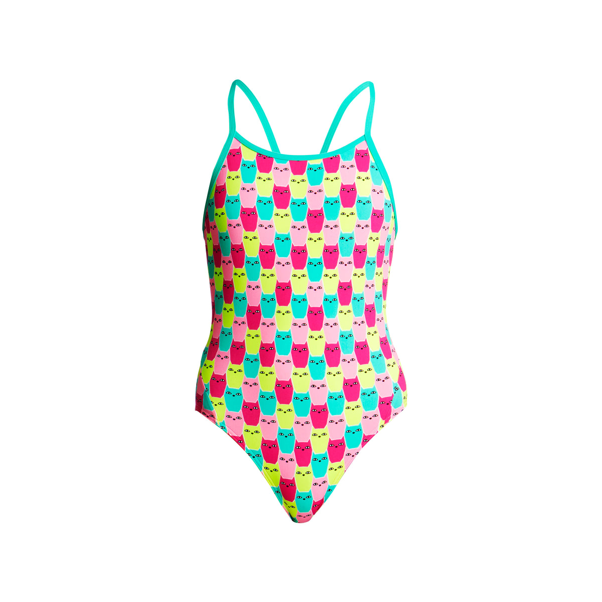 MINTY MITTENS | GIRLS DIAMOND BACK ONE PIECE