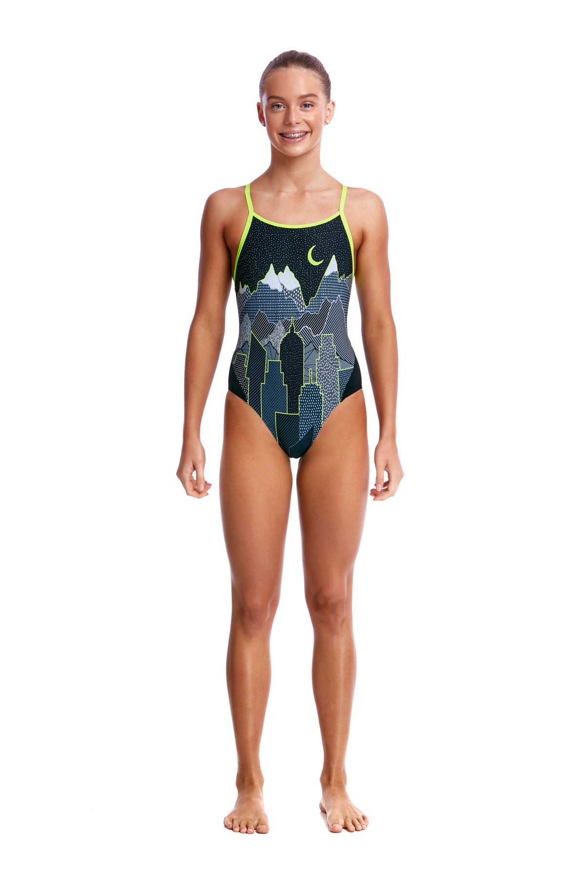 MOONLIGHTING | GIRLS DIAMOND BACK ONE PIECE